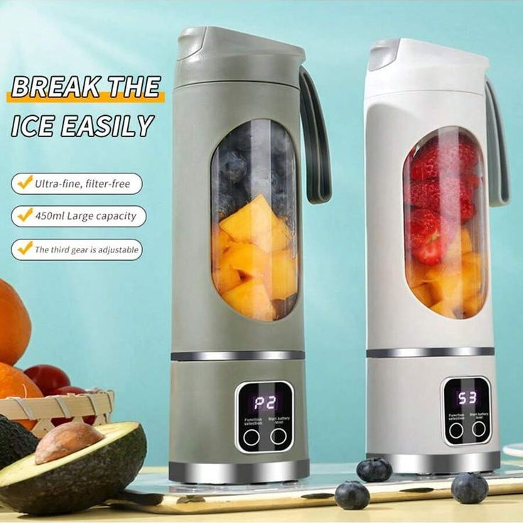 Portable USB Rechargeable Mini Blender | Wireless Personal Juicer  | 400ml Handheld Mixer for Shakes, Juices & Gym